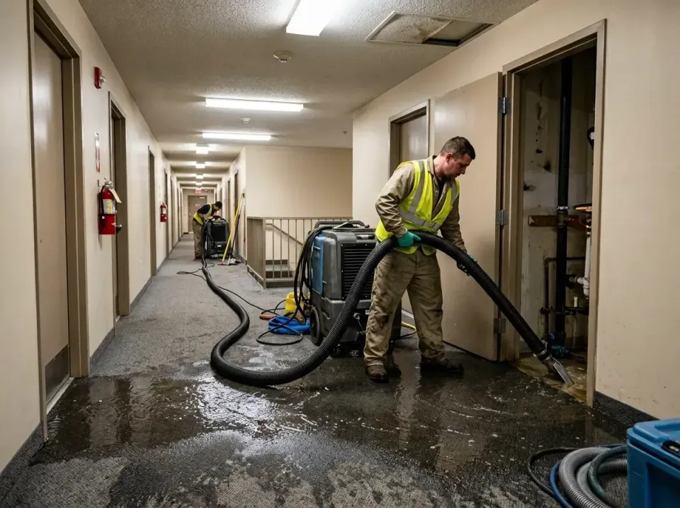 multi-unit-apartment-hallway-f-005 — frequently asked questions, Emergency Burst Pipe Water Extraction & Removal in Gibson,…